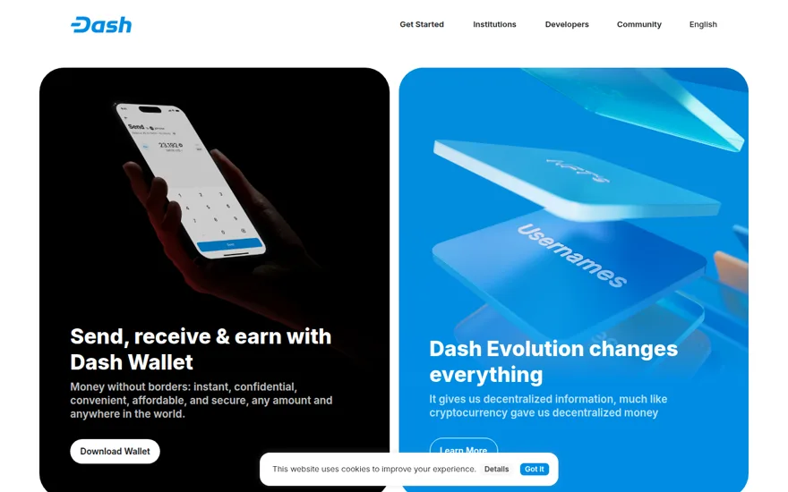 Dash.org Design preview